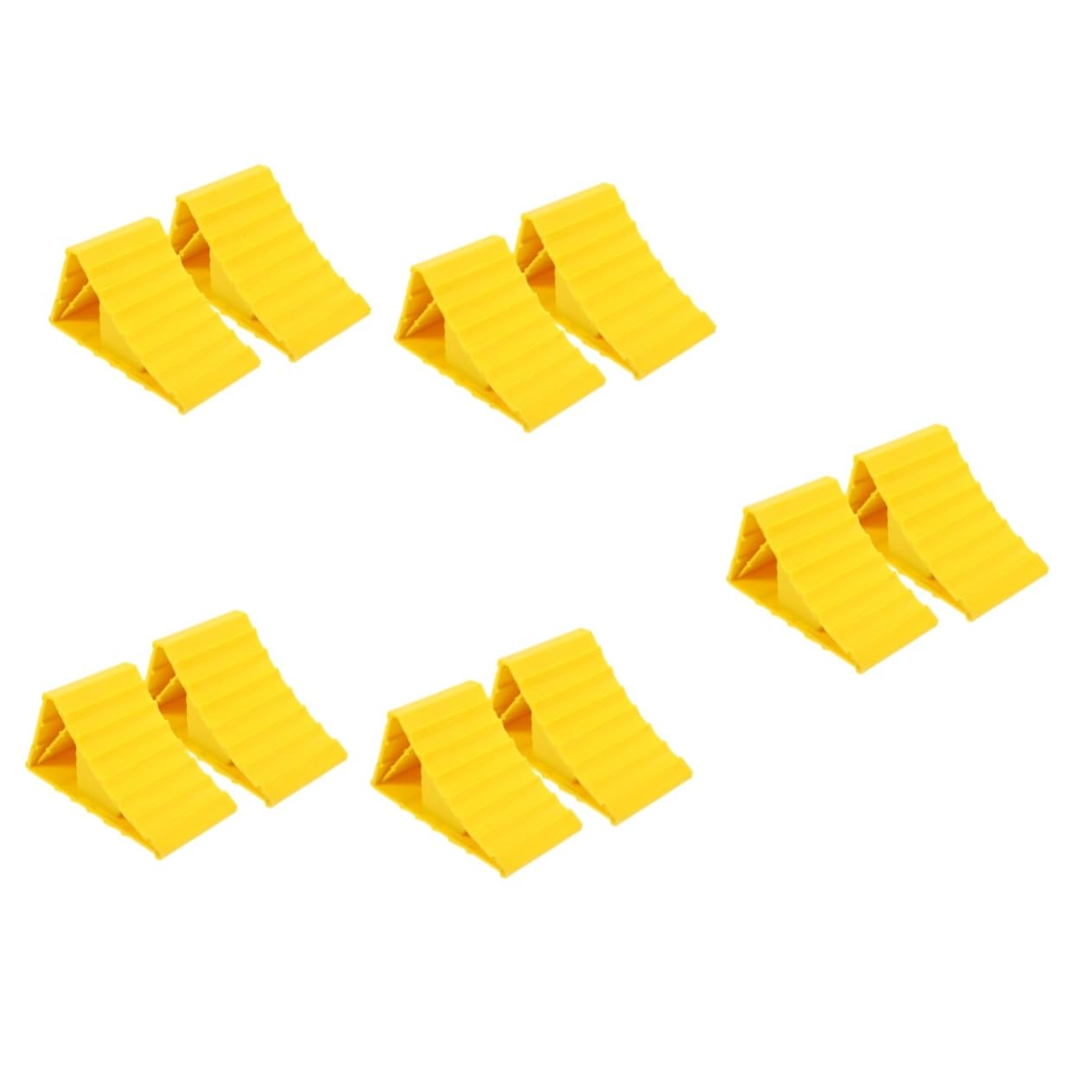 MAGICLULU Calzos para Remolques con Manija Accesorios para Caravanas Y Autocaravanas Estabilizadores De Neumáticos Construcción De Duradero Dimensiones 2 Piezas X 5