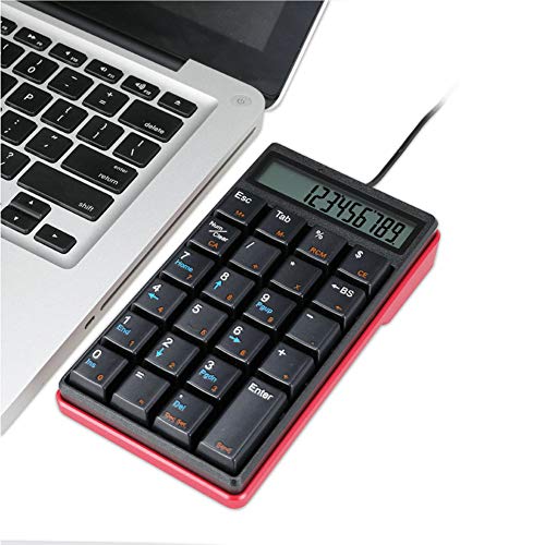 テンキーボード 有線 テンキー 電卓機能付 12桁 kcblue 2in1 テンキーパッド & 電卓