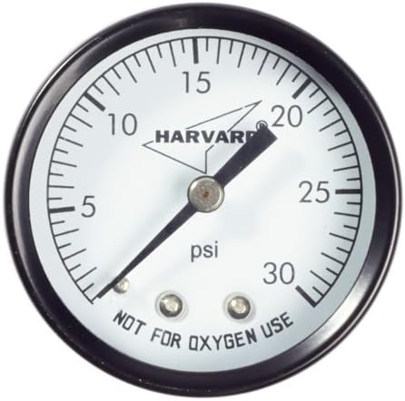2 Inch Back Mount Pool Filter Pressure Gauge - 0-30 PSI