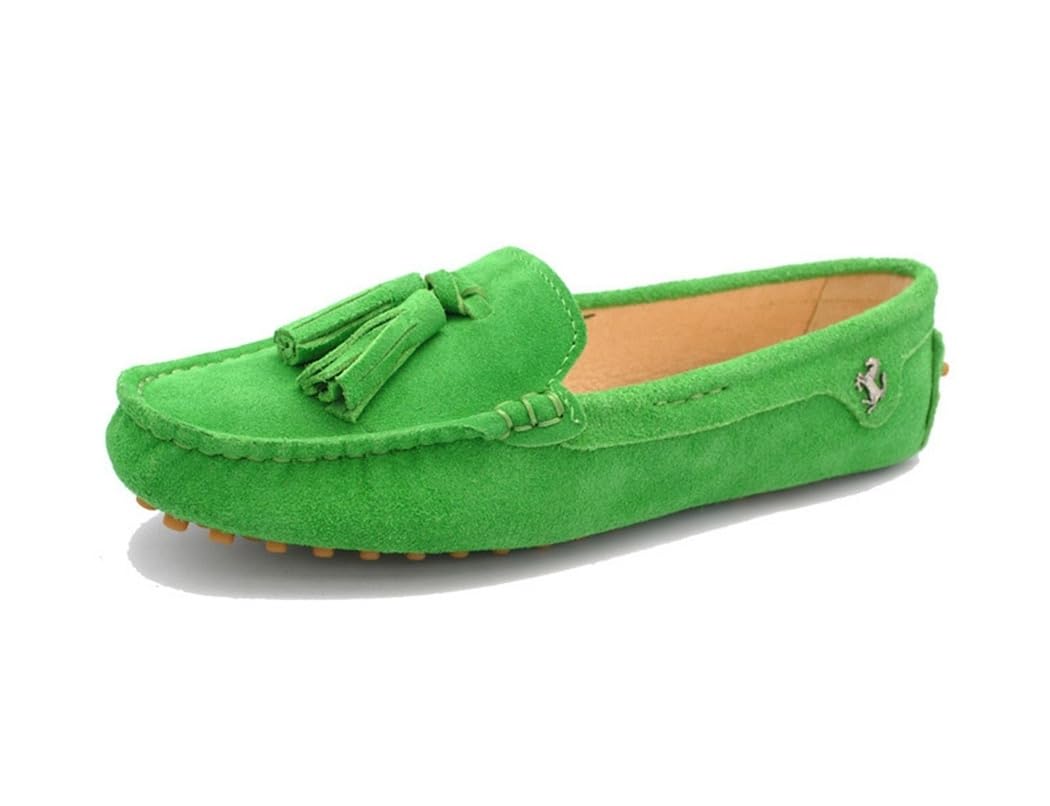 Chaussures plates pour conduite et marche en daim souple - 4