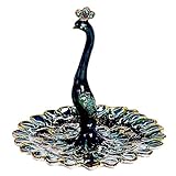 Peacock Enameled Pewter Ring/Jewelry Holder