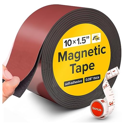 Cinta Magnética - Imán Flexible - Banda Imantada 3,8 cm x 3 m - Imán Autoadhesivo con Adhesivo Fuerte - Rollo Magnético - Imán Flexible Adhesivo