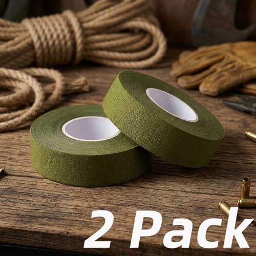2 Rolls Magsaddle Gun Grip Tape, Non-Reflective, No Residue Goon Grip Tactical Tape for Pistol, Handgun, Rifle, Sports, Tool, Pull Up Bars, Handles, Bats, Rackets, Gym Equipment, Handrails (OD Green) - Thumbnail 3