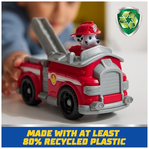 Paw Patrol - Pat Patrouille - Véhicule Figurine Marcus - Voiture Figurine À Collectionner - Pat Patrouille Véhicule - Plastique Recyclé - Voiture Enfant - Jouet Enfant 3 Ans Et +