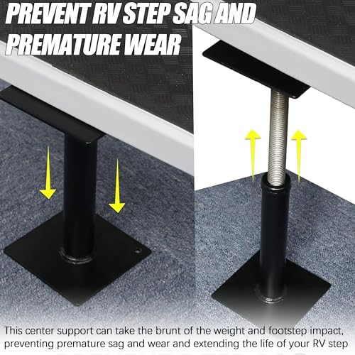Image of TonGass RV Step Brace Stabilizer Adjustable Length from 7 5 /8 inch to 14 inch