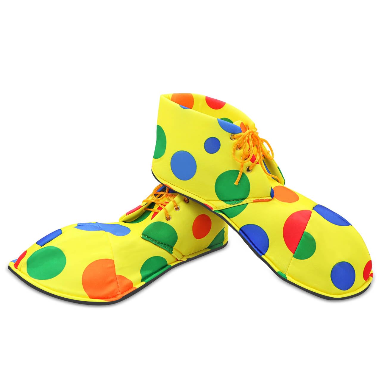 Aleker 2 Pcs Clown Shoes, Clown Costume Accessories for Adults Large Rainbow Clown Shoes