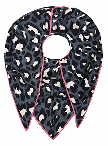 Foulard triangulaire en coton imprimé léopard grand format pour femme garçons et filles