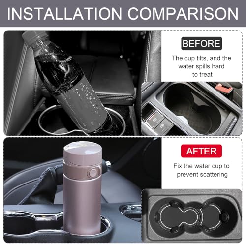 Limitador Insertos Portavasos de Silicona para Auto 6Pzs miniatura 6