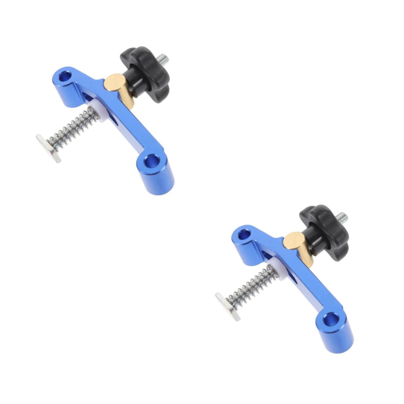 Unomor 2 Pcs 30 Woodworking Table T-track Clamp for Fence Diy Clamp for T-track Stop Aluminum Construction Smooth Anodized Finish