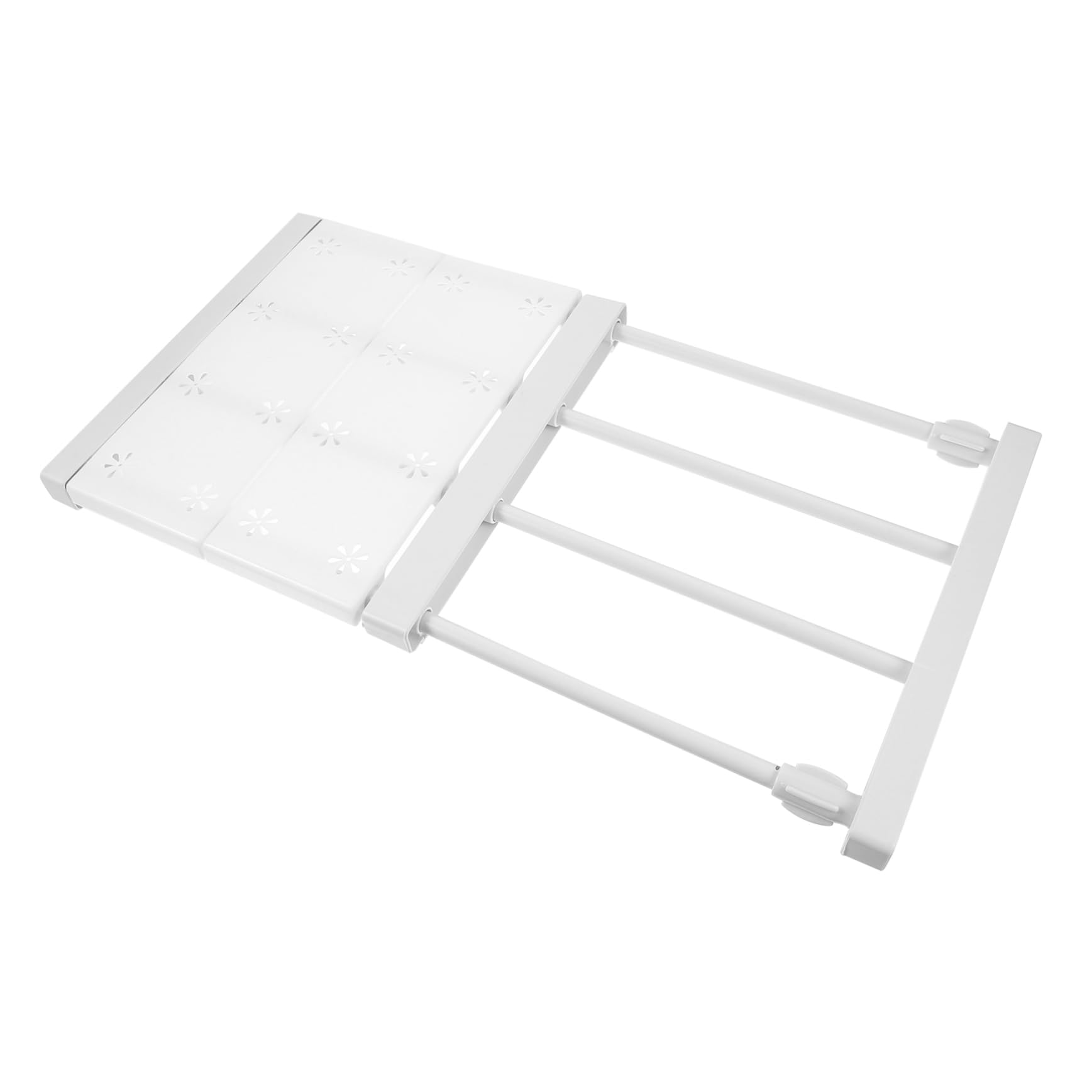 PRETYZOOM Expandable Closet Tension Shelf Adjustable Organizer Rack for Cupboards for Storing Clothes Towels More Easy Installation