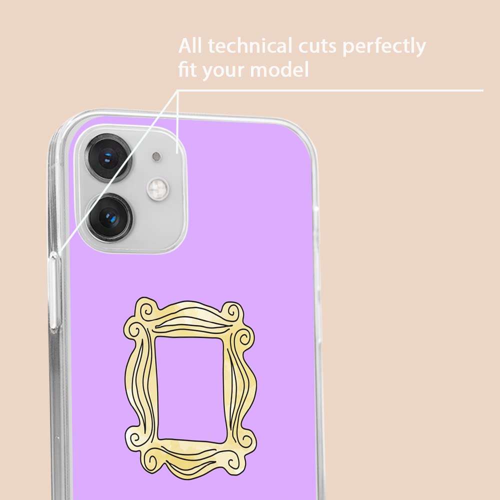 ERT GROUP Original und offiziell Lizenziertes Friends Copertura del telefono cellulare per Iphone 12/12 PRO Adattato in modo ottimale alla forma dello smartphone, cover protettiva in silicone