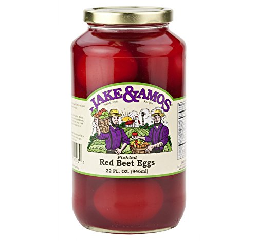 Jake & Amos Red Beet Pickled Eggs, 32 Oz. Jar