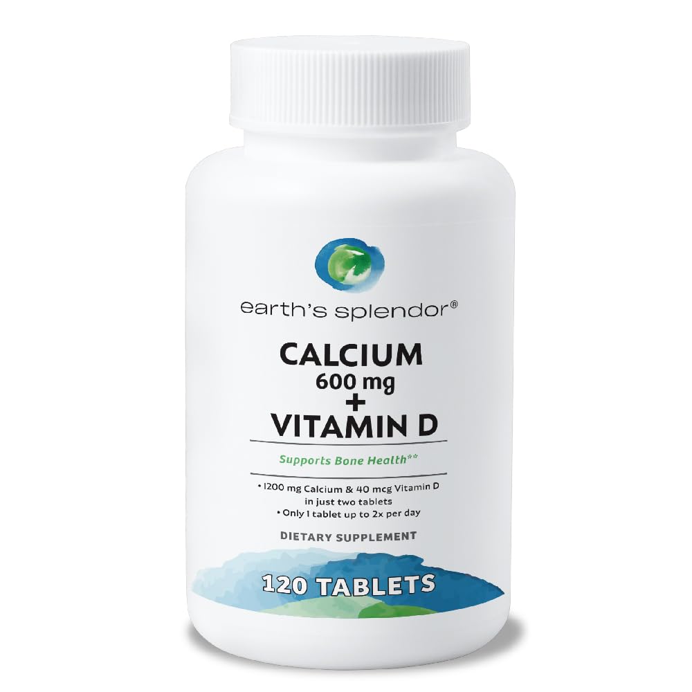 Calcium 600mg with Vitamin D Bone Support 120 Tablets Calcium 600 mg + Vitamin D
