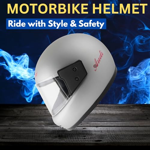 Image of Sage Square Audi Full Face Clear Visor Helmet | ISI Certified | High Standard Safety | Extra Comfort & Stylish