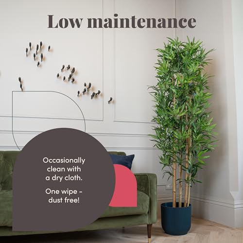 Blooming Artificial - Oriental Bamboo Tree, Realistic Artificial Plant for Garden, Home, and Office, Year Round Decorative Foliage, UV and Water Resistant (Green) (120cm) - Image 5