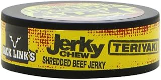 Jack Link’s Jerky Chew, Teriyaki, 0.32 oz., Pack of 36 – Shredded Beef