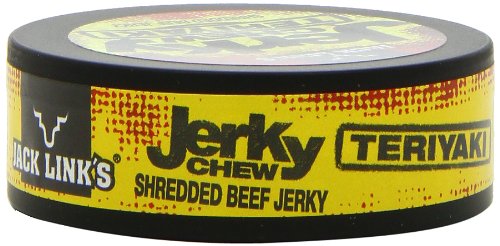 Jack Link’s Jerky Chew, Teriyaki, 0.32 oz., Pack of 36 – Shredded Beef