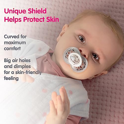 Image of MAM Night Pacifiers (2 Count), MAM Pacifiers 6+ Months, Best Pacifier for Breastfed Babies, Glow in The Dark Pacifier, Baby Unisex Pacifier, 6-16- 2 Count (Pack of 2)