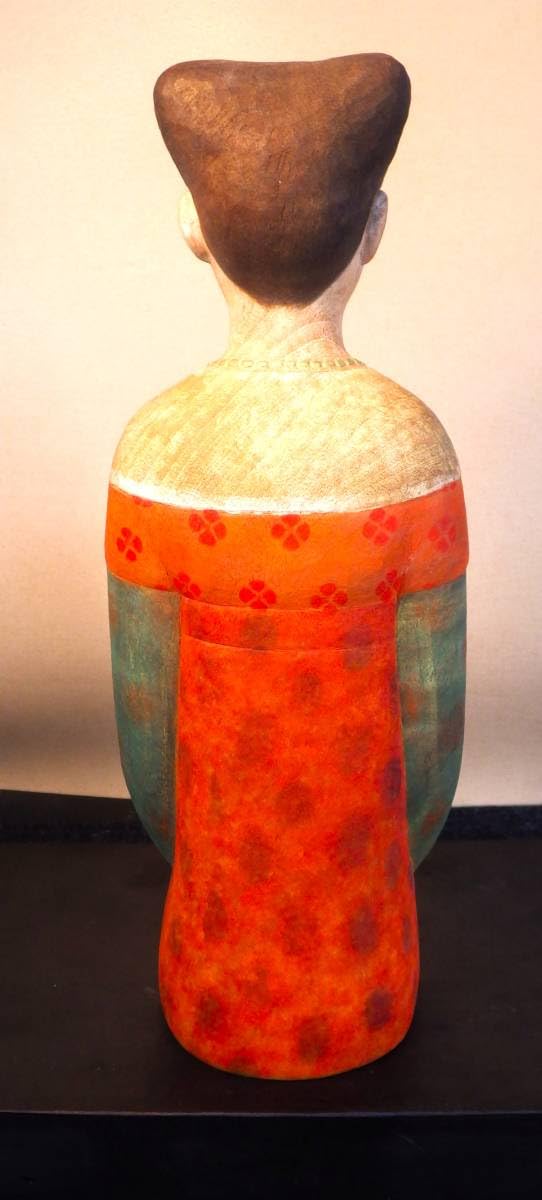 Amazon.co.jp: 仏教美術 木彫 彩色 『天平美人』 彫刻家 門井俊夫 日展