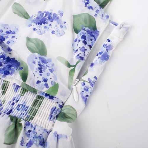 Image of GRACE KARIN 2026 Women's Summer Floral Wedding Guest Dress,Beach Flowy A Line Maxi Off Shoulder Bridesmaid Dresses