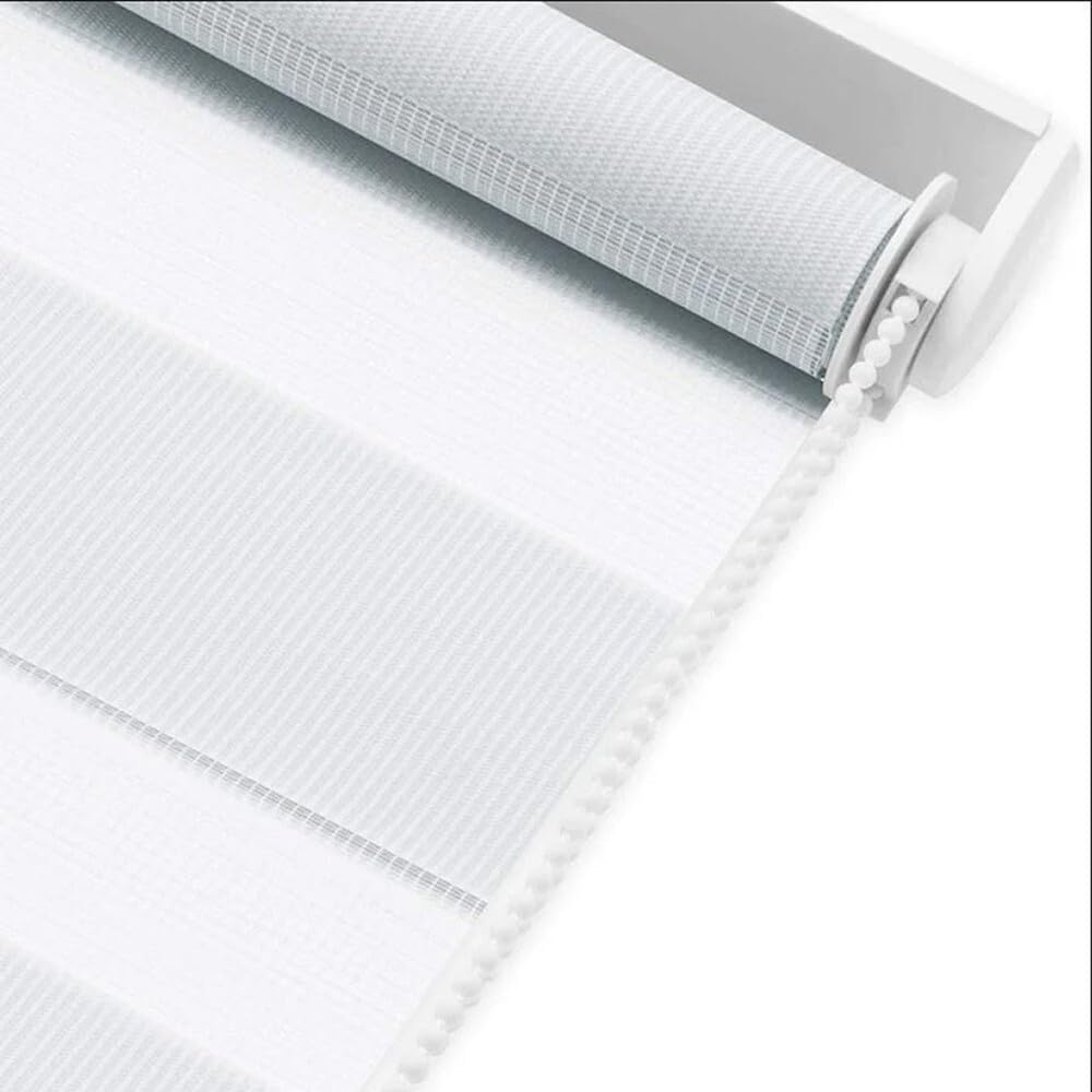 Store enrouleur fenêtre porte intérieure maison bureau kit montage mural cadre sans trous 200 x 180 cm blanc