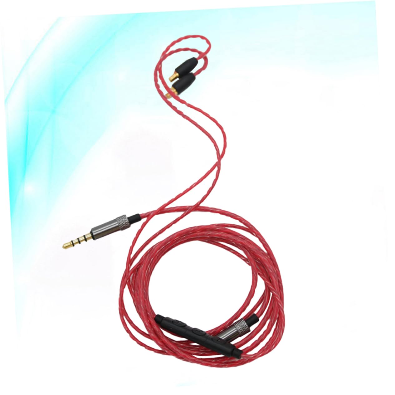 BESTonZON 3pièces Câble De Filaire Pour Casque Audio Upgrade Earphone Line Compatible Avec Rouge