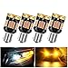 yifengshun 4 piezas Ámbar 1156 BA15S P21W 45SMD CANBUS Bombilla LED Luz de Señal de Giro Reemplazo Libre de Errores para la Luz de Señal de Giro Delantera o Trasera Del Coche