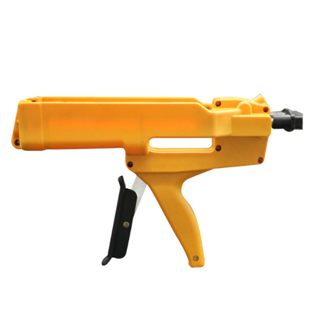 Pistola per presellatura bicomponente per resina epossidica, acrilica, poliuretano-Comfort Grip, applicatore adesivo manuale-silicone, pistola a doppia cartuccia compatibile con poliestere
