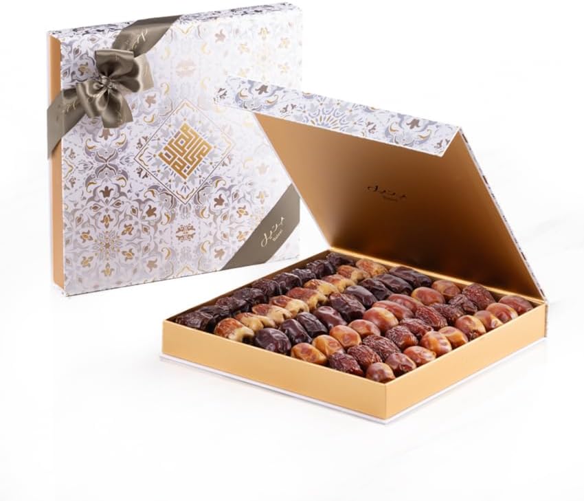 – Bateel Hiba Ramadan Gift Box With Premium Plain Dates Large Luxury Date Gift