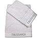 Produktbild Trussardi Home Linen Handtuchpaar 1+1 (1 cm 60 x 110 + 1 cm 40 x 60) Art. Ribbon 40 x 60 cm 946 Pearl Grey