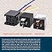 True MODS 5 Pack Bosch Style 5-Pin 12V Relay Kit [60/80 Amp Heavy Duty] [Interlocking Harness Socket Holder] [12 AWG Hot Wires] [SPDT] 12 Volt Automotive Relays for Auto Fan Cars