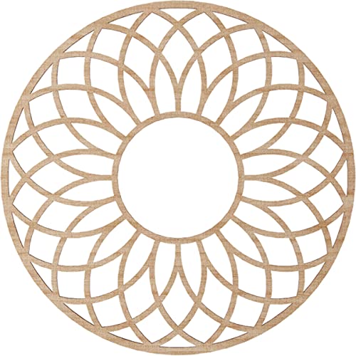 Image of Ekena Millwork 22 inchOD x 7 1 /2 inchID x 3 /8 inchT Cannes Wood Fretwork Pierced Ceiling Medallion, Alder