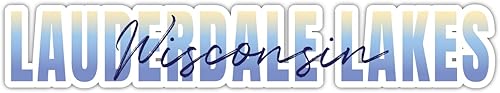 Lauderdale Lakes Wisconsin Souvenir - Imán de 4 pulgadas