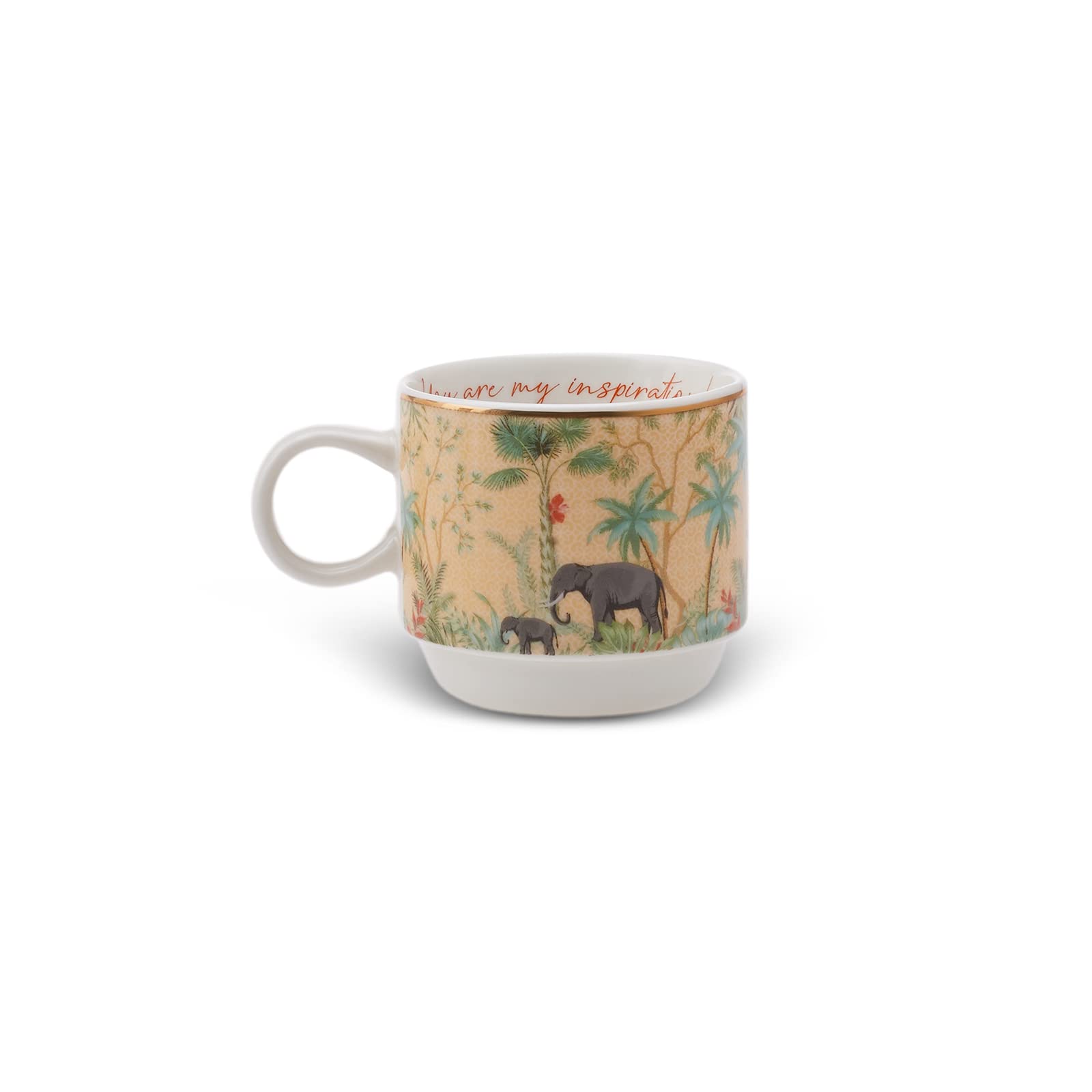 KARACA LAVİNYA 4'LÜ STANDLI MUG/ÇAY FİNCANI