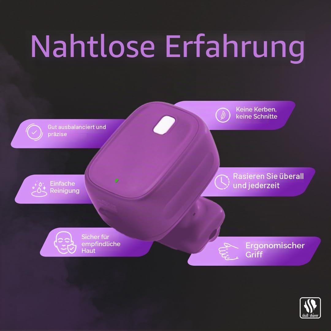 Skull Shaver One Lion Purple Pro Rasierer für Frauen - Einfache Haarentfernung - Elektrorasierer mit gestufter Doppelfolientechnologie | Einfache Haarentfernung, Elektrorasierer mit gestufter Doppelfolientechnologie, Für Frauen