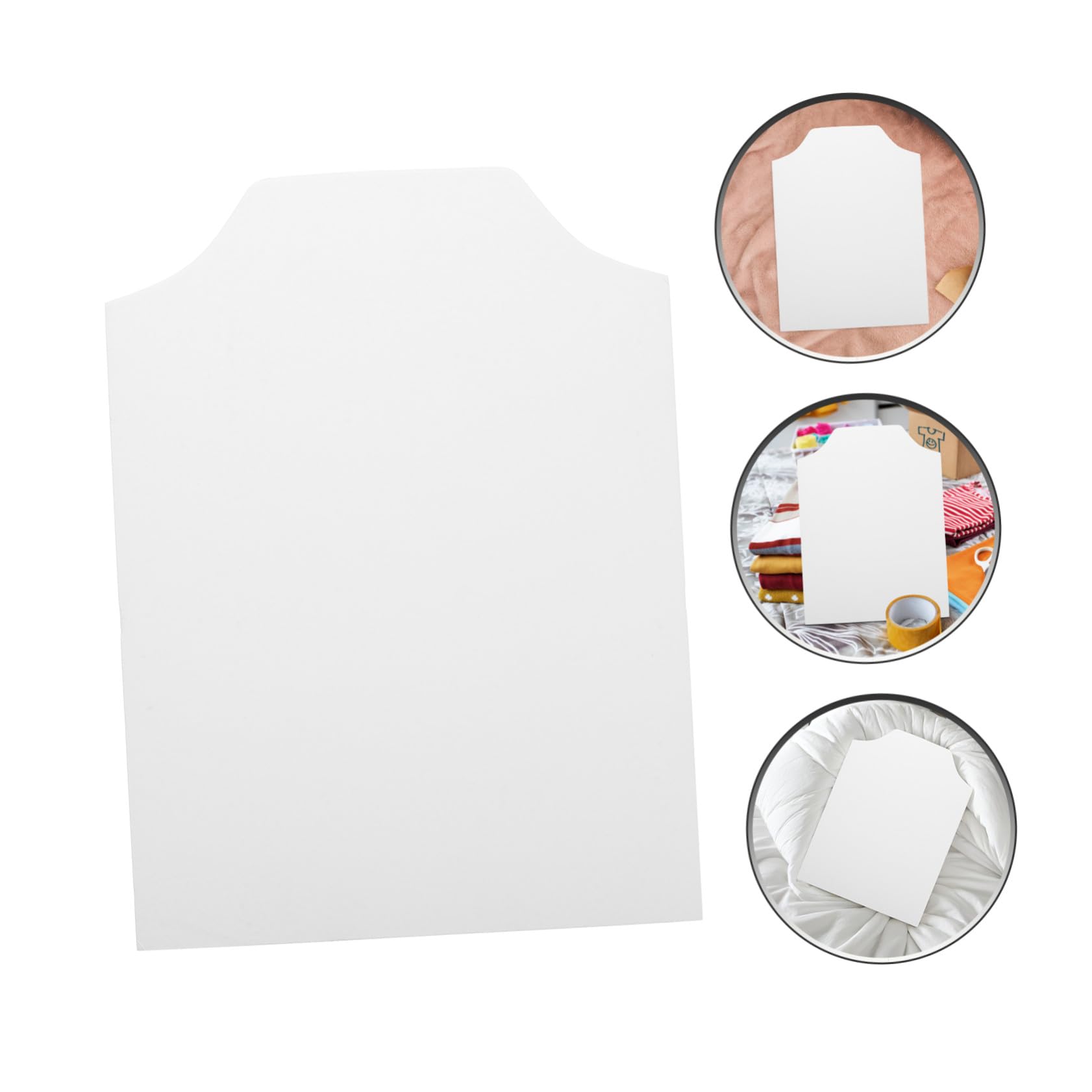 100 Stück Hemden Kartoneinlagen aus Doppelseitiger Weißer Pappe Faltform für T-shirts und Hemden Antifalten Design 22 X 30cm Kleidung Falten und Organisieren