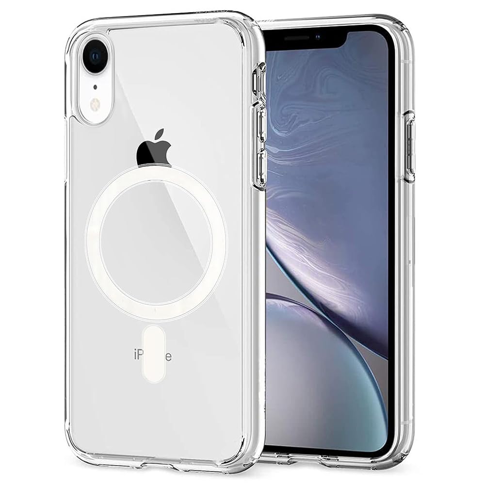 Casotec Clear Case Compatible with Apple iPhone XR, Magnetic Case 