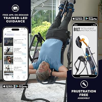Teeter FitSpine X3 Inversion Table w/ Accessories for Back Pain Relief, Deluxe Easy-Reach Ankle Lock, FDA Registered, UL Safety Certified, 300 lb Capacity, Designed & Patented in USA