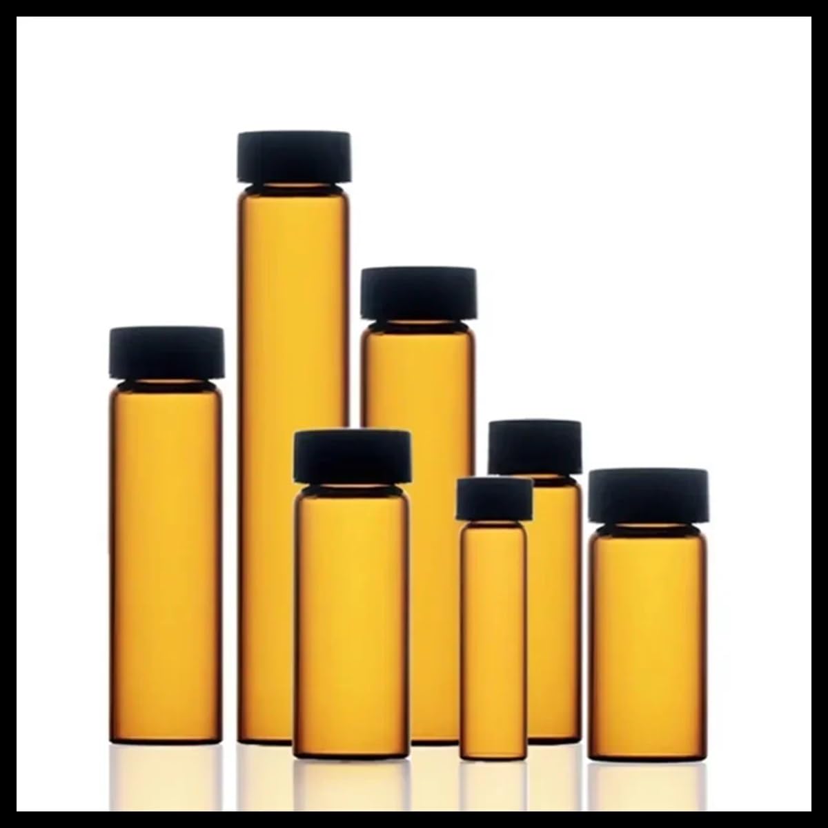 Laborausstattung und -bedarf 30 teile/los 3 ml Bis 50 Klar/Braun Niedrigen Medizinischen Glas Schraube-top Probe Flasche Mit Leck Beweis PE Innen Pad