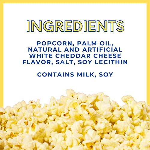 Cousin Willie's Microwave Popcorn Bags, White Cheddar (6 bags), Gourmet Popcorn Boxes for Party, Whole Grain Popcorn, Gluten Free, Low Calorie Healthy Snack, Made in USA, non-GMO - image 4
