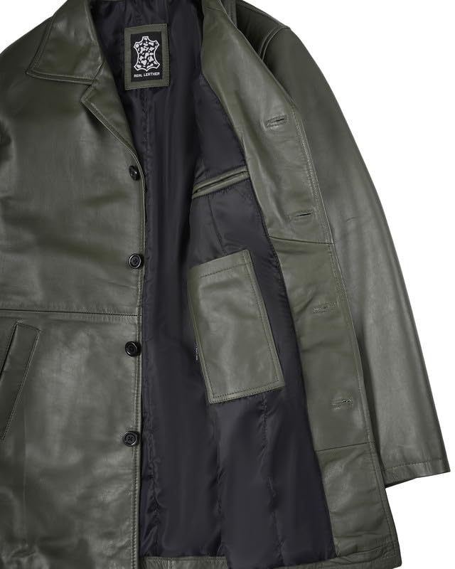 Image of Decrum Men Leather Jacket - Casual Stylish Real Lambskin Leather Jackets for Mens