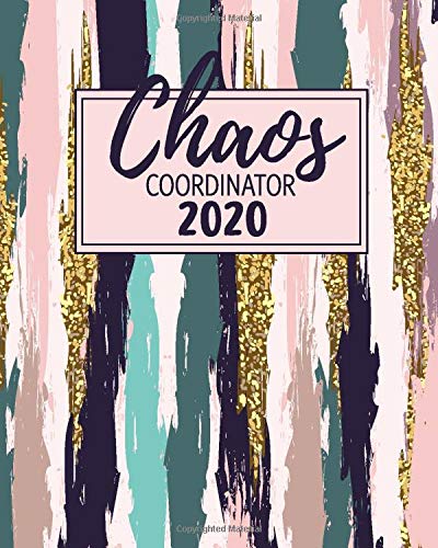 Chaos Coordinator 2020: Diary Week to View | Monthly Planner with UK Holidays | Faux Gold & Lots of To-Do Lists! (Rocket Studio Chaos Diary UK)