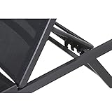 Siena Garden Liege Tropic, 194x60x98cm, Gestell: Aluminium, in anthrazit, Fläche: Ranotex-Gewebe in schwarz - 7