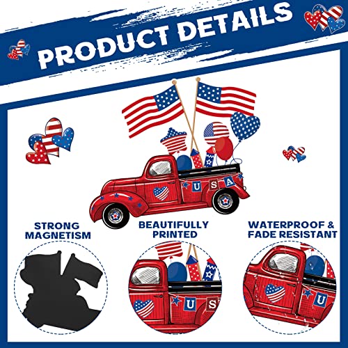Set 12 imanes decorativos patrióticos para refrigerador miniatura 3