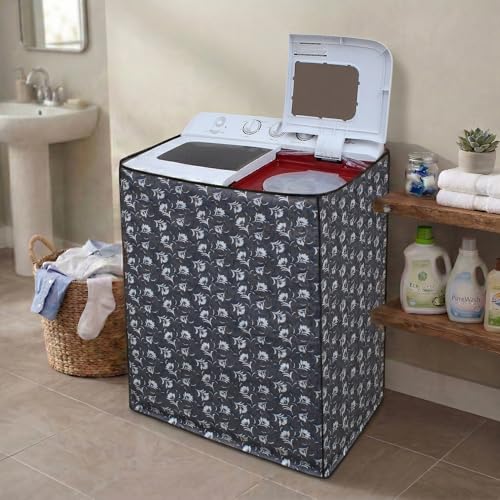 Image of DREAM CARE Waterproof & Dustproof Washing Machine Cover Top Load & Semi Automatic Suitable for 7 kg, 7.2 kg, 7.5 kg (83 x 95 x 51 cms)