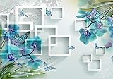 VLIES FOTO-TAPETE: XXL 400 x 280 cm - 8 Teile, wasserfester Druck in Full HD Qualität auf deutschem Premium Vlies-Material, IDEAL für jede Wohnung, je nach Tapeten-Motiv bekommen Sie einen tollen 3D Effekt