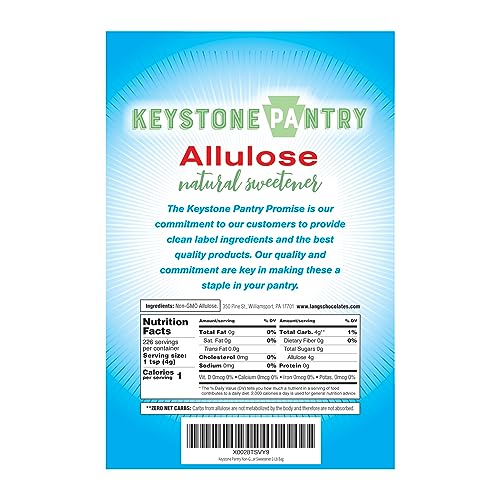 Keystone Pantry - Allulose Sweetener, Low Calorie and Low Carb Sugar Substitutes, Natural Allulose Sugar Substitute, Gluten, Soy, and Sugar Alcohol-Free, 2 Lbs. - Image 2