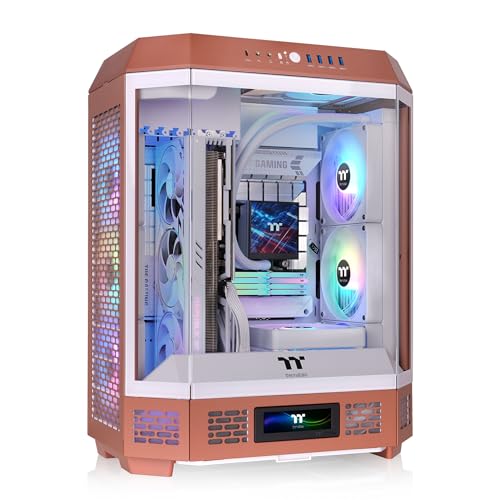 Image of Thermaltake Tower 600 Mid Tower; 2x140mm CT Fans Included; 420mm Radiator Support; 400mm GPU Clearance; Hidden Connector Support; Rotatable PCIe Slots; Mocha Mousse; CA-1Z1-00MUWN-00