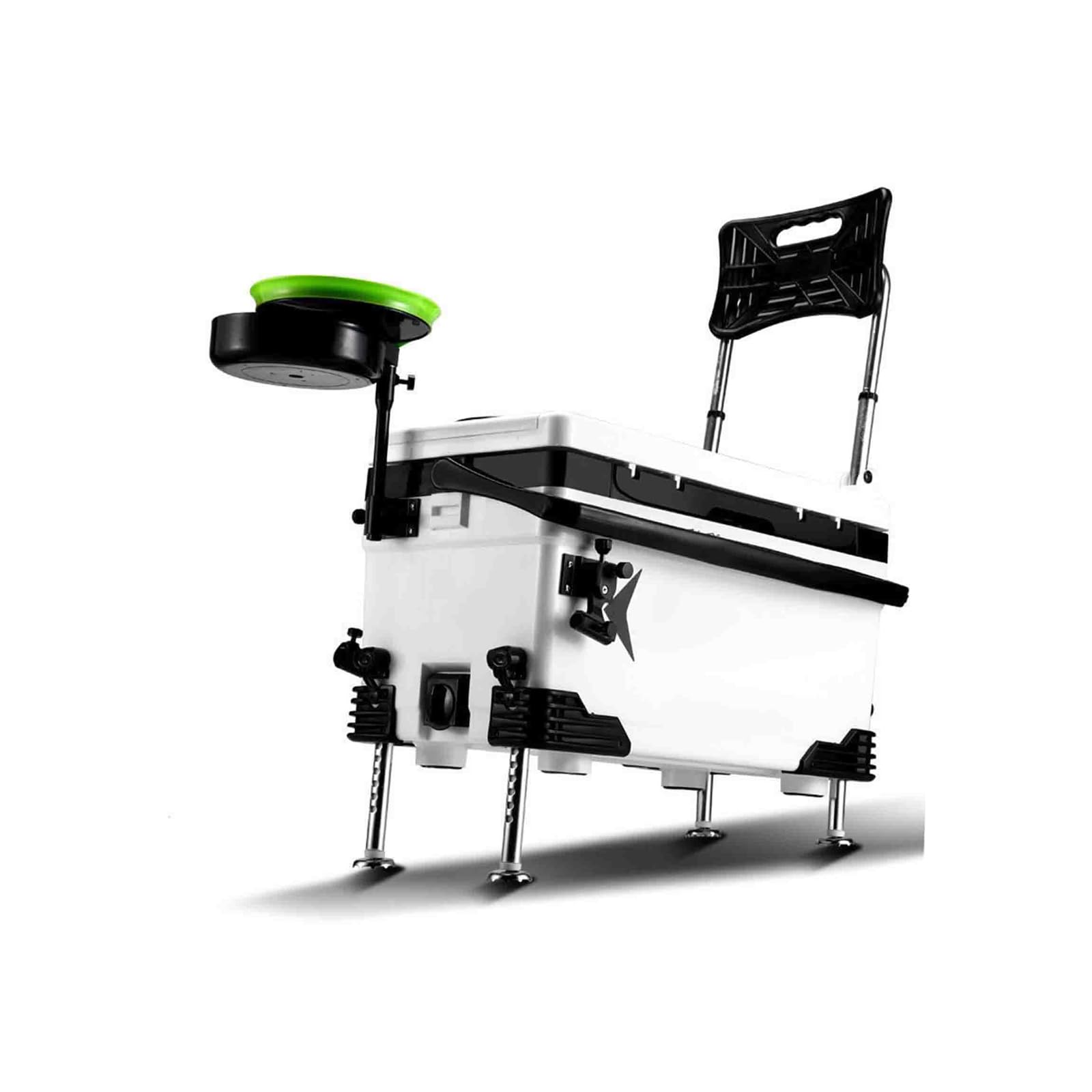 VducK 36L Fishing Seat & Tackle Box Fishing Drying Box Portable with Shoulder Strap & Backrest Can Sit On Easy to Carry