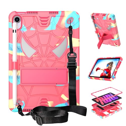 Antichoc iPad mini 6/7 étui enfant rose pour stopper les fissures d'écran